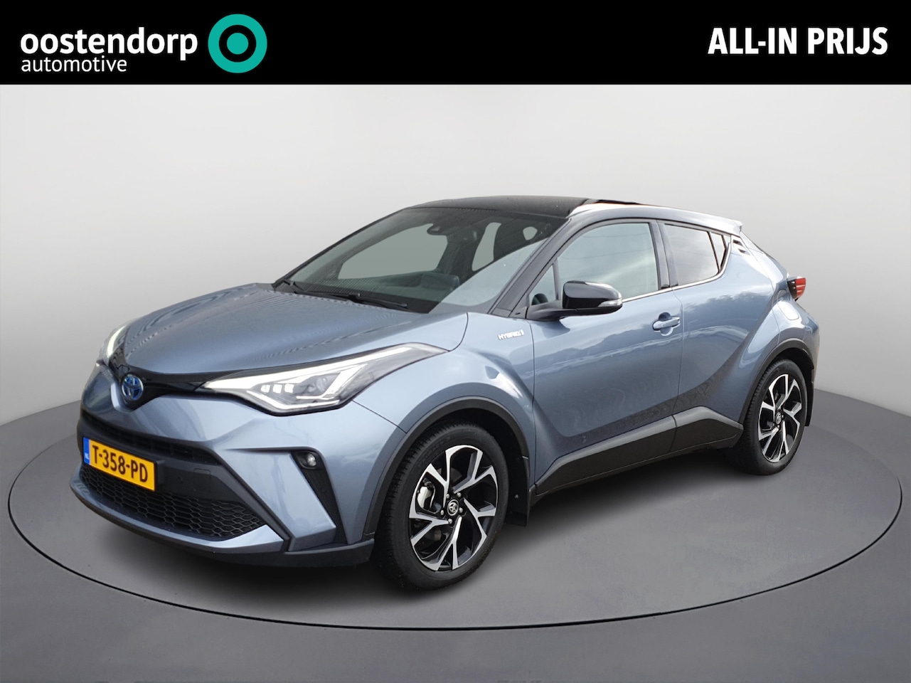 Toyota C-HR - 2.0 Hybrid Bi-Tone **DODEHOEK DETECTIE/ STOELVERWARMING/ LEDER BEKLEDING** - AutoWereld.nl