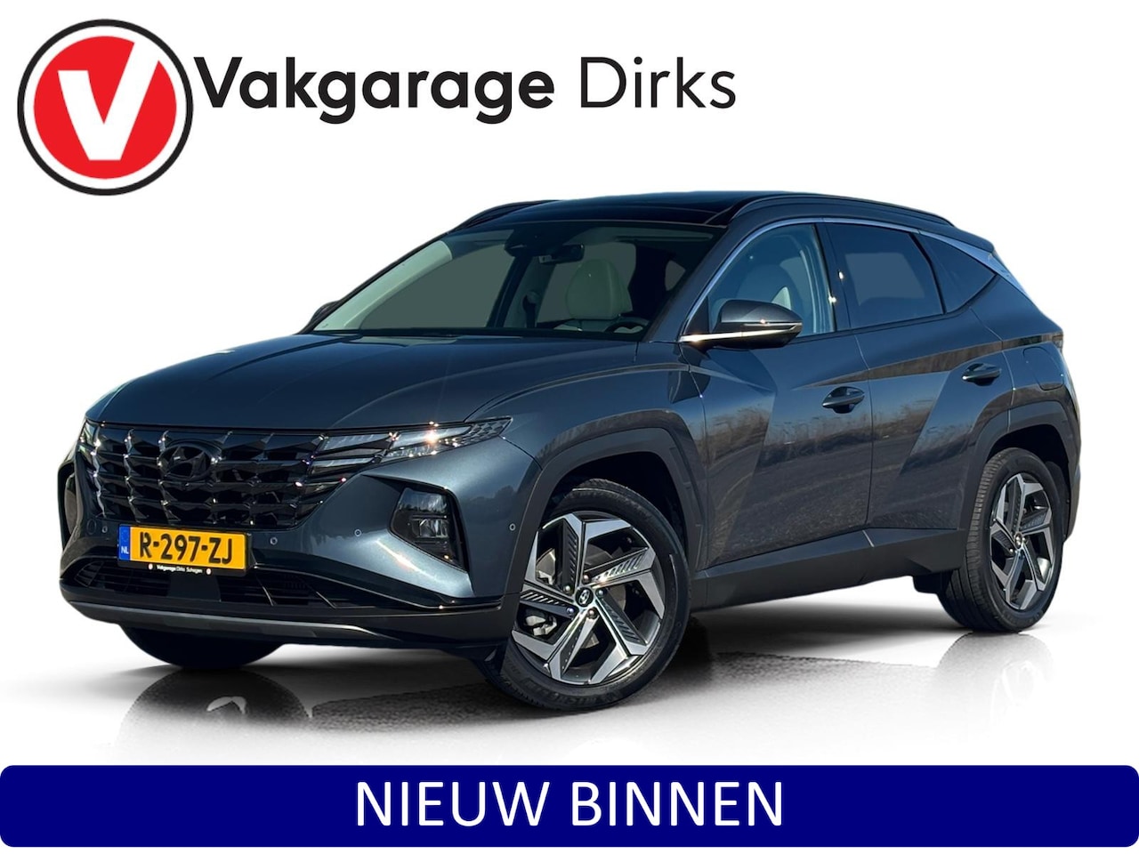 Hyundai Tucson - 1.6 T-GDI HEV Premium Sky ✅ Pano ✅ Leder ✅ LED - AutoWereld.nl