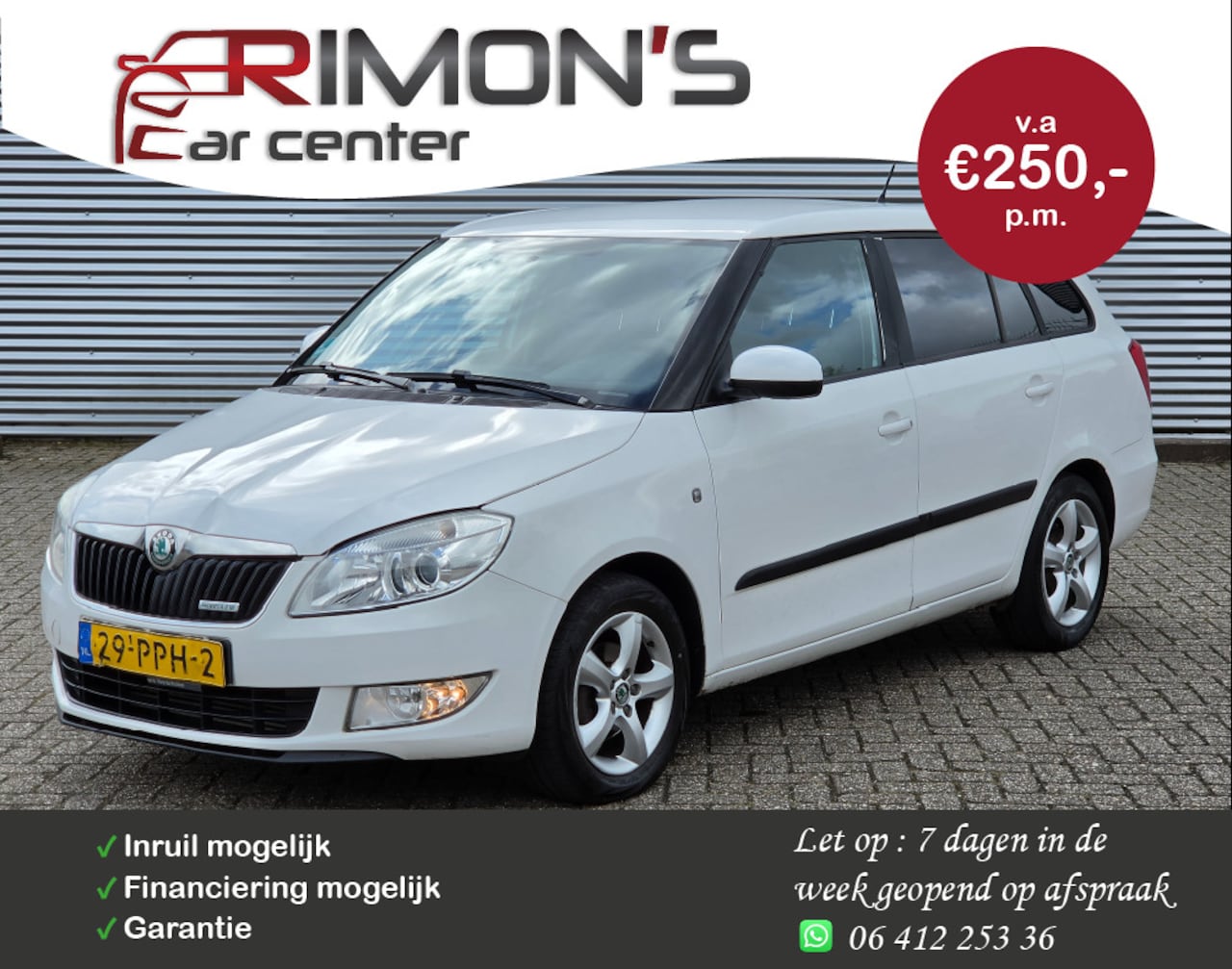 Skoda Fabia Combi - 1.2 TDI Greenline Cruise Controle Airco Apk Tm 03-2027 - AutoWereld.nl