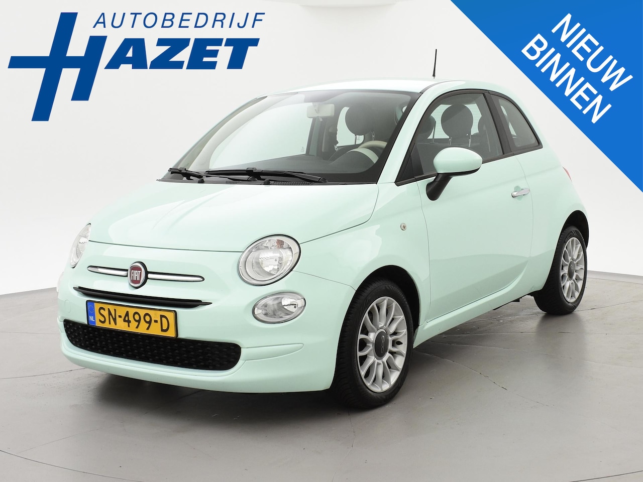 Fiat 500 - 0.9 TWINAIR TURBO *VERDE LATEMENTA* + CRUISE CONTROL | LMV | AIRCO | BLUETOOTH - AutoWereld.nl
