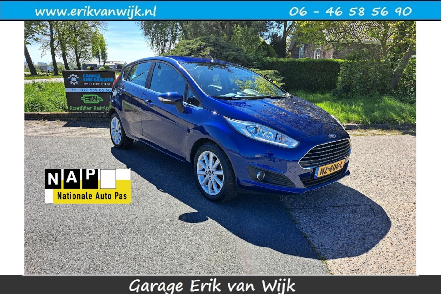 Ford Fiesta - 1.0 101 Pk Titanium 5 drs Airco/Cruise control/Navigatie enz. enz. - AutoWereld.nl