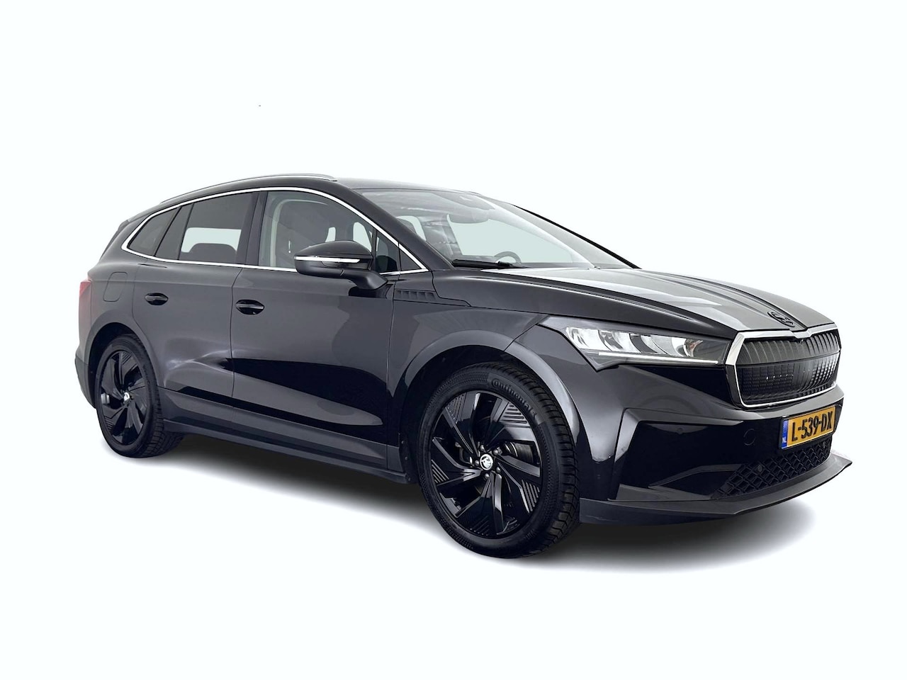 Skoda Enyaq iV - 60 [ 3-Fase ] {SOH-87%} (INCL-BTW) *LEATHER-FABRIC | FULL-LED | ADAPTIVE-CRUISE | BLINDSPO - AutoWereld.nl