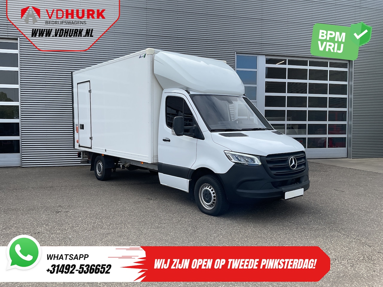 Mercedes-Benz Sprinter - 317 CDI Aut. Bakwagen Laadklep/ Spoiler/ Zijdeur/ LED/ Standkachel/ Stoelverw./ Carplay/ C - AutoWereld.nl