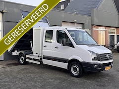Volkswagen Crafter - 35 2.0 TDI DC Maxi Kipper 3500kg trekgewicht Euro 6 Airco Cruise controle 6-Persoons Telef