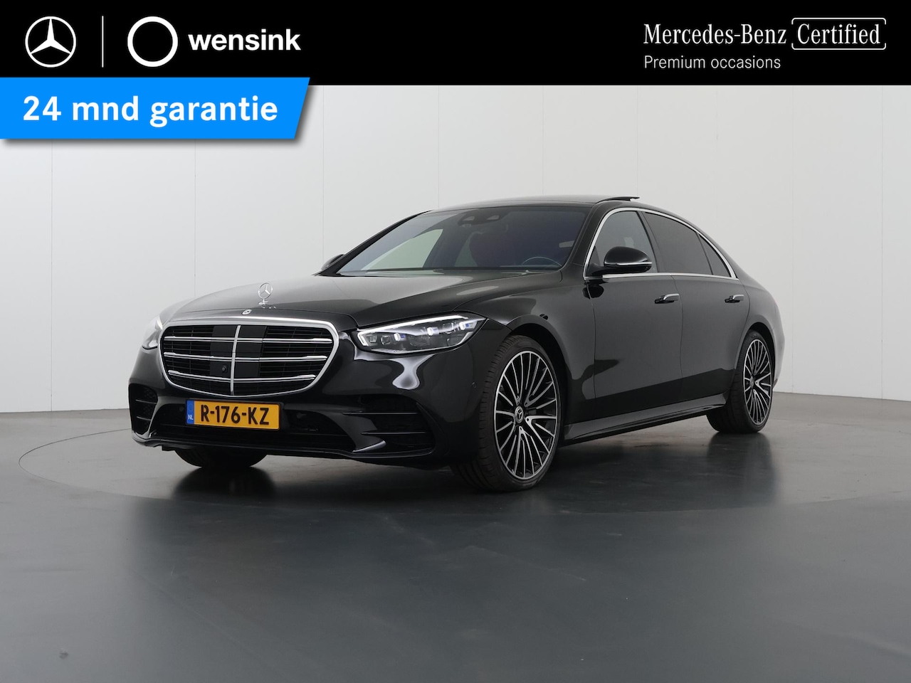 Mercedes-Benz S-klasse - 500 4MATIC Lang AMG Line | Premium plus | Achterasbesturing | Koelbox | Designo flowing li - AutoWereld.nl