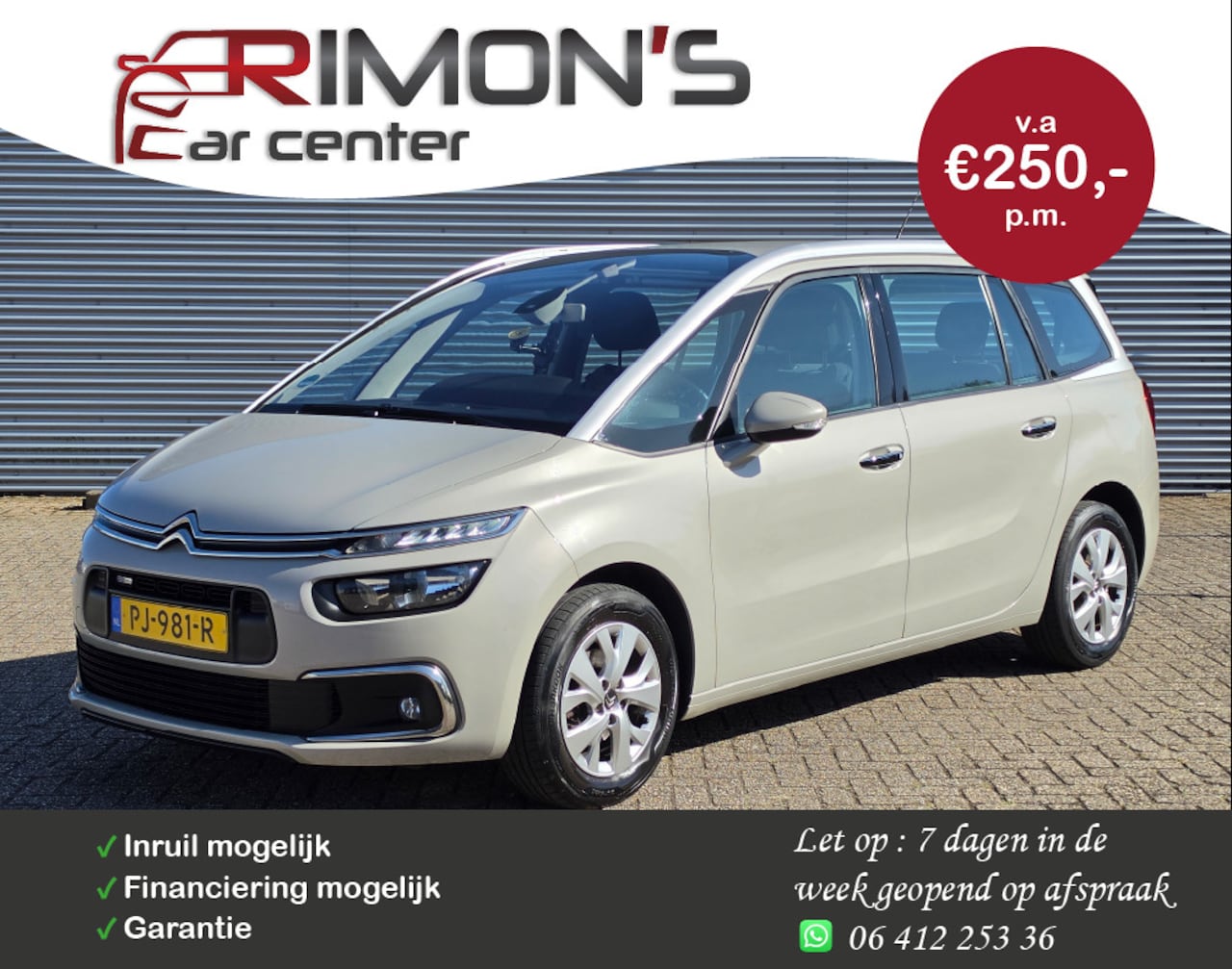 Citroën Grand C4 Picasso - 1.2 nieuwe Koppeling Dealer Onderhouden - AutoWereld.nl
