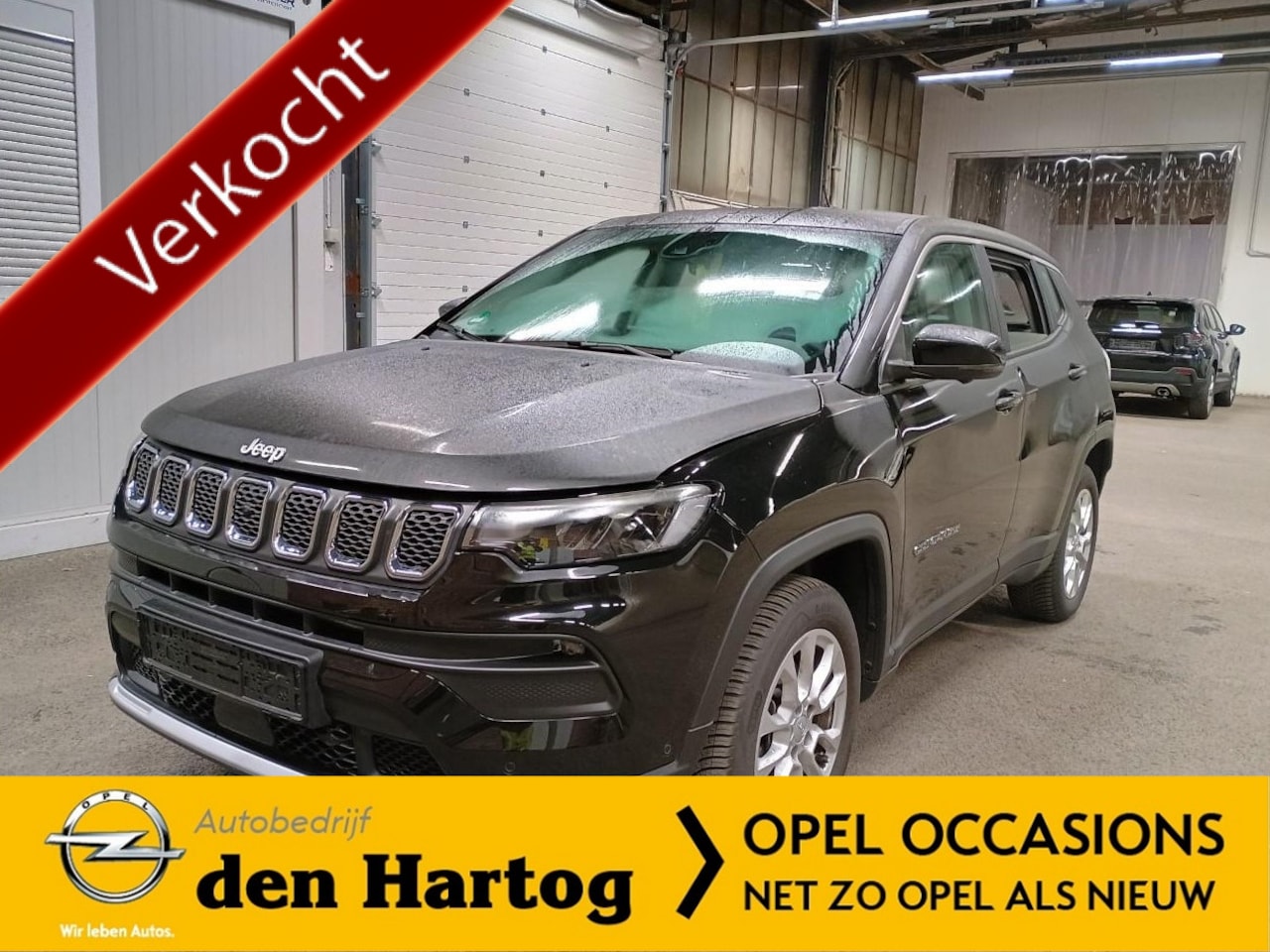 Jeep Compass - 1.5T e-Hybrid Summit 1450KG trekgewicht/Stoel+stuur verwarming. - AutoWereld.nl