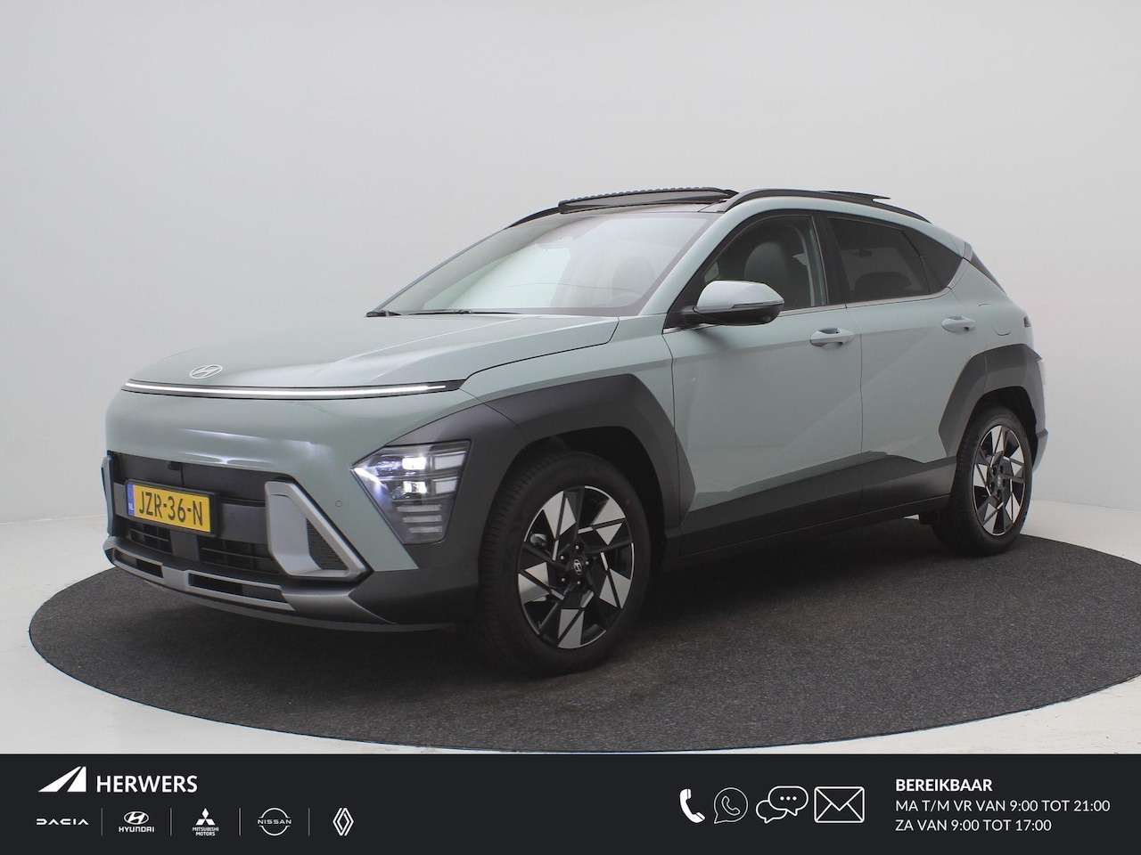 Hyundai Kona - 1.6 GDI HEV Premium Sky / Panoramadak / Adaptieve Cruise Control / Elektrisch Verstelbare - AutoWereld.nl