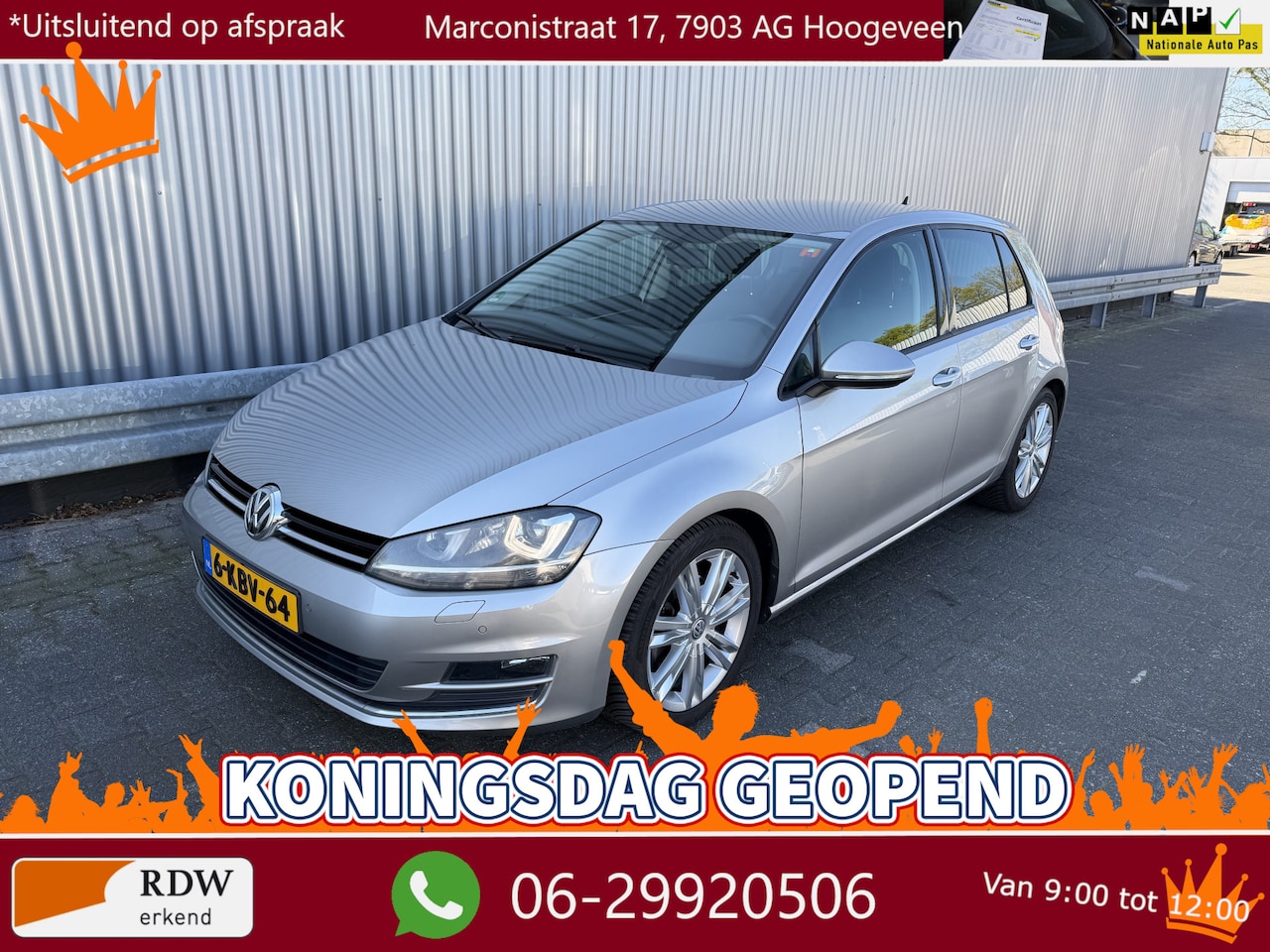 Volkswagen Golf - 1.4 TSI Highline 182DKM NAP, Navi, Clima, LM, PDC, LED/Xenon --Inruil Mogelijk-- - AutoWereld.nl