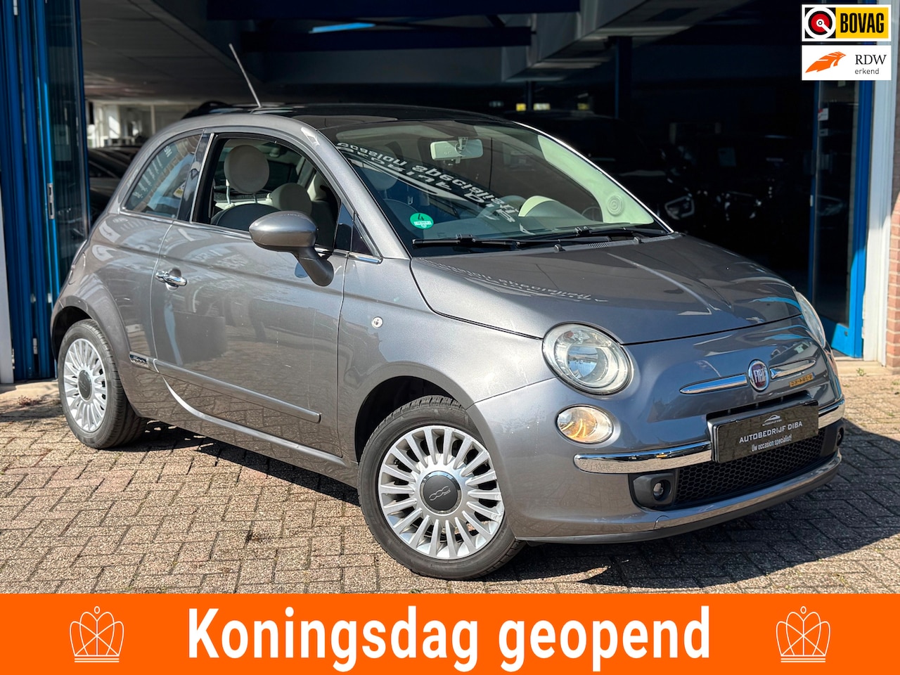 Fiat 500 - 1.2 Lounge 2011 GRIJS AIRCO CARPLAY APK NAP! - AutoWereld.nl