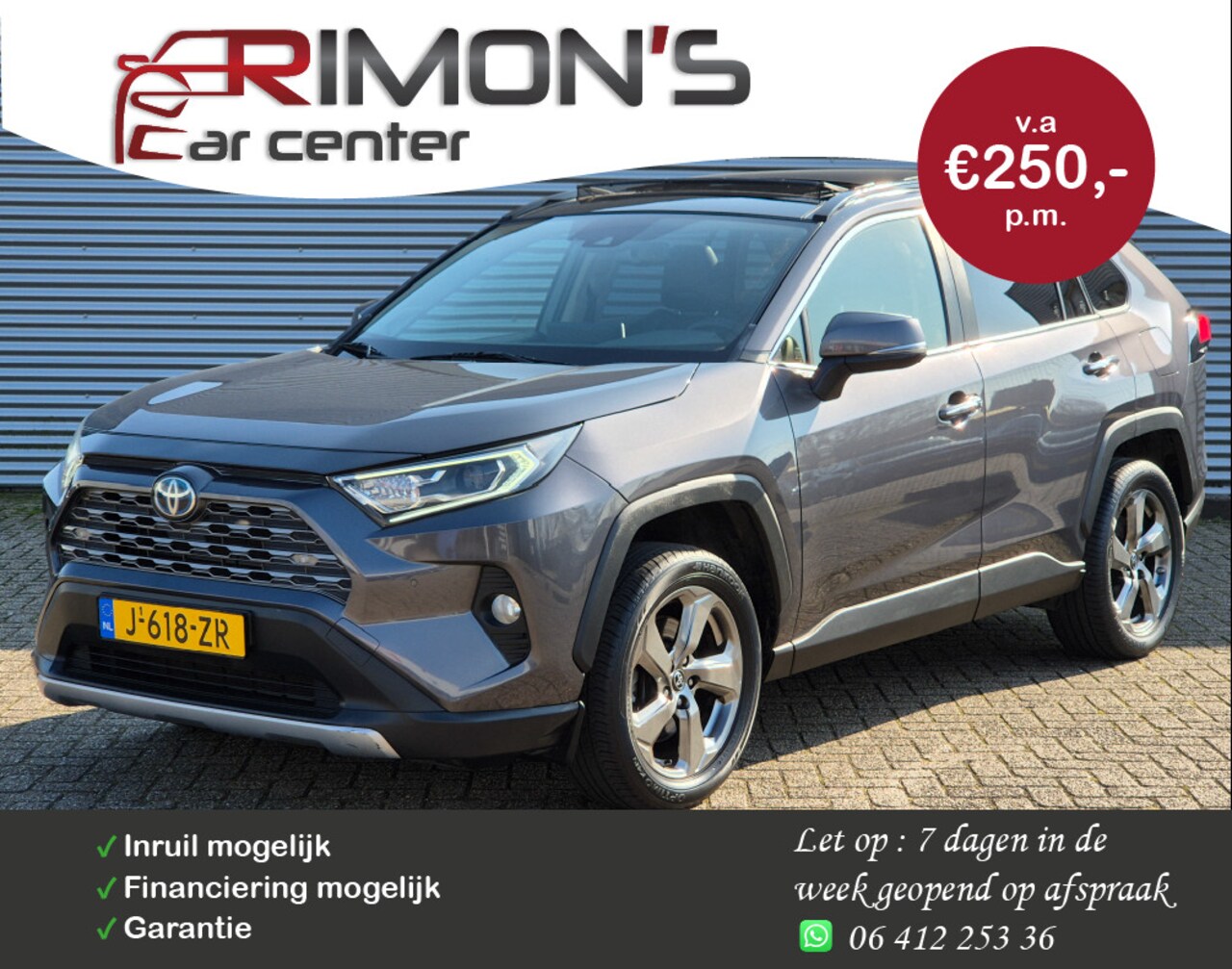Toyota RAV4 - 2.5 Hybrid Executive Leder Navi Pano Camera - AutoWereld.nl