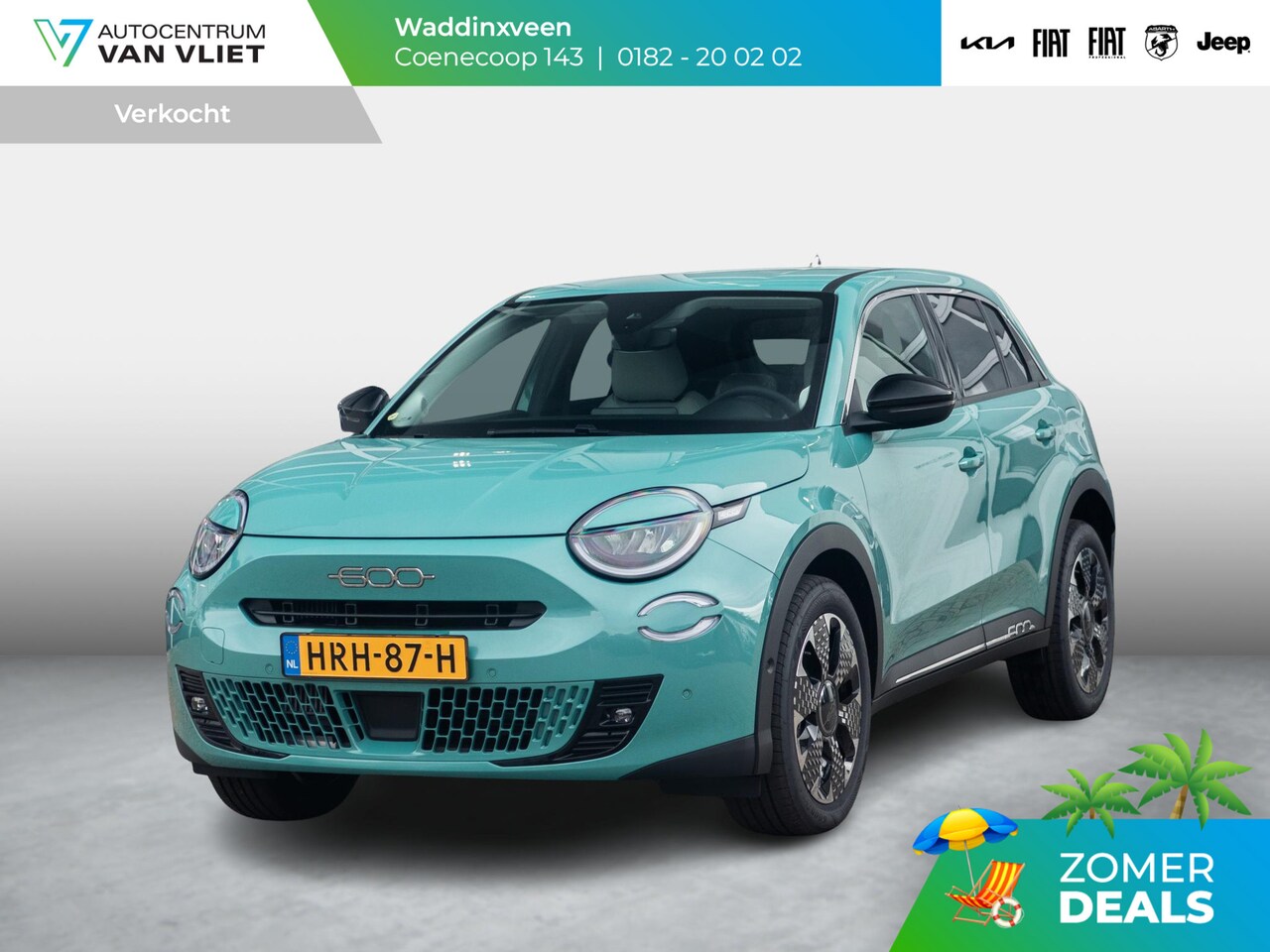 Fiat 600 - 1.2 Hybrid La Prima | Clima | Adapt. Cruise | Camera | BSM | 18" | Stoelverwarming | Apple - AutoWereld.nl