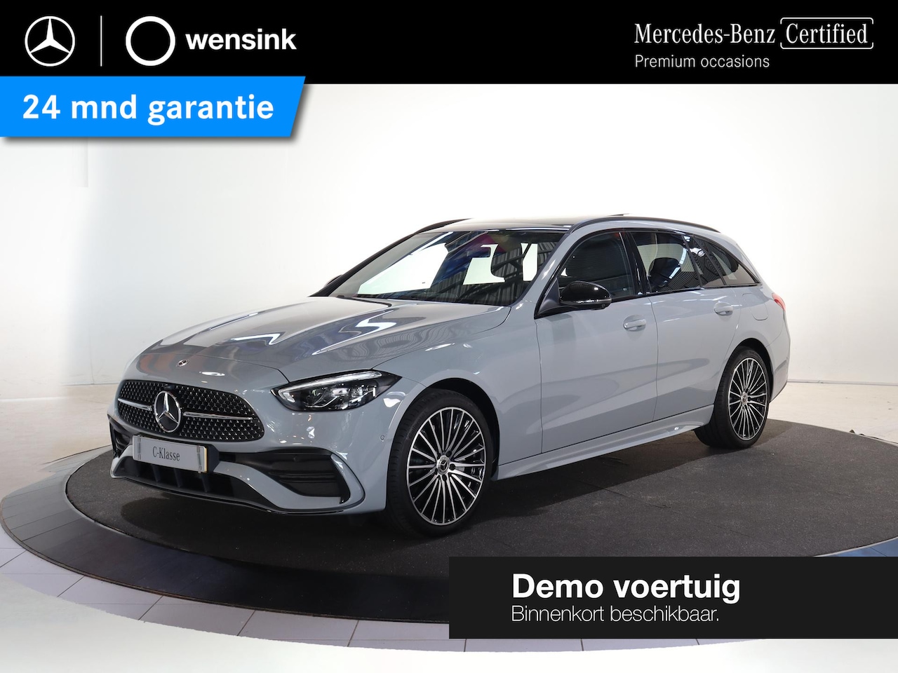 Mercedes-Benz C-klasse Estate - 300e Business Solution AMG | Night | Panoramaschuifdak | Trekhaak | Sfeerverlichting | 19 - AutoWereld.nl