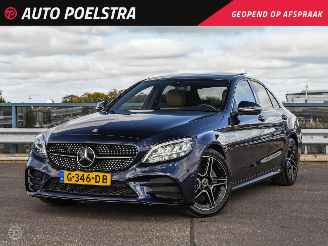 Mercedes-Benz C-klasse - 160 Business Solution AMG | Panoramadak | Leder | LED | Night Edition | Stoelverwarming | - AutoWereld.nl