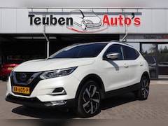 Nissan Qashqai - 1.3 DIG-T Tekna + | NL Auto | Automaat | Luxe lederen bekleding | Panoramadak | Cruise | C