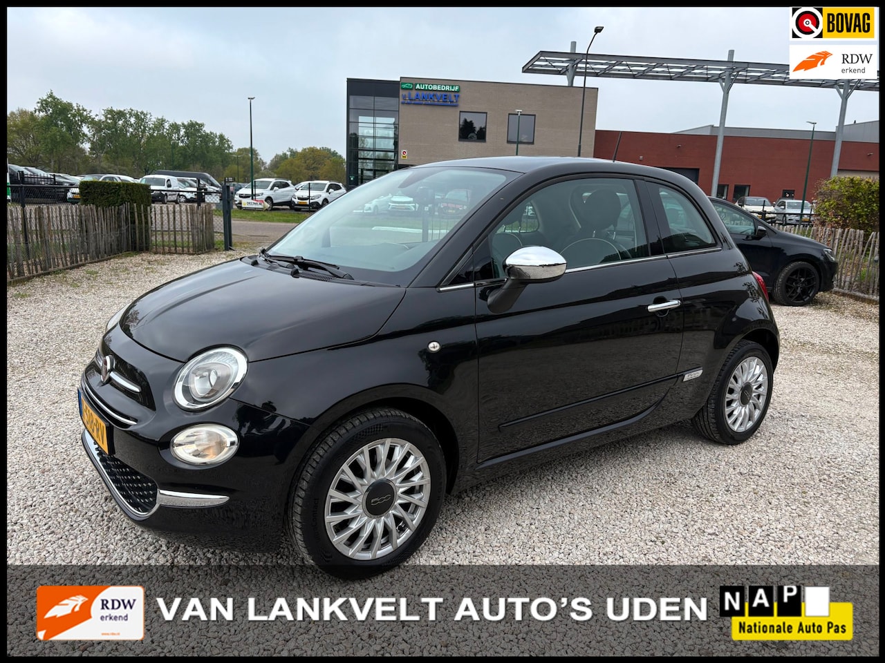 Fiat 500 - 1.2 Lounge Facelift Panorama, Navi, LED - AutoWereld.nl