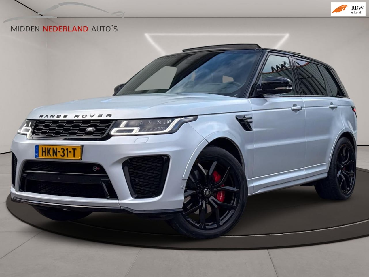 Land Rover Range Rover Sport - 5.0 V8 SC SVR * MATTE SILVER SVO * CARBON * 575 * TREKHAAK * - AutoWereld.nl