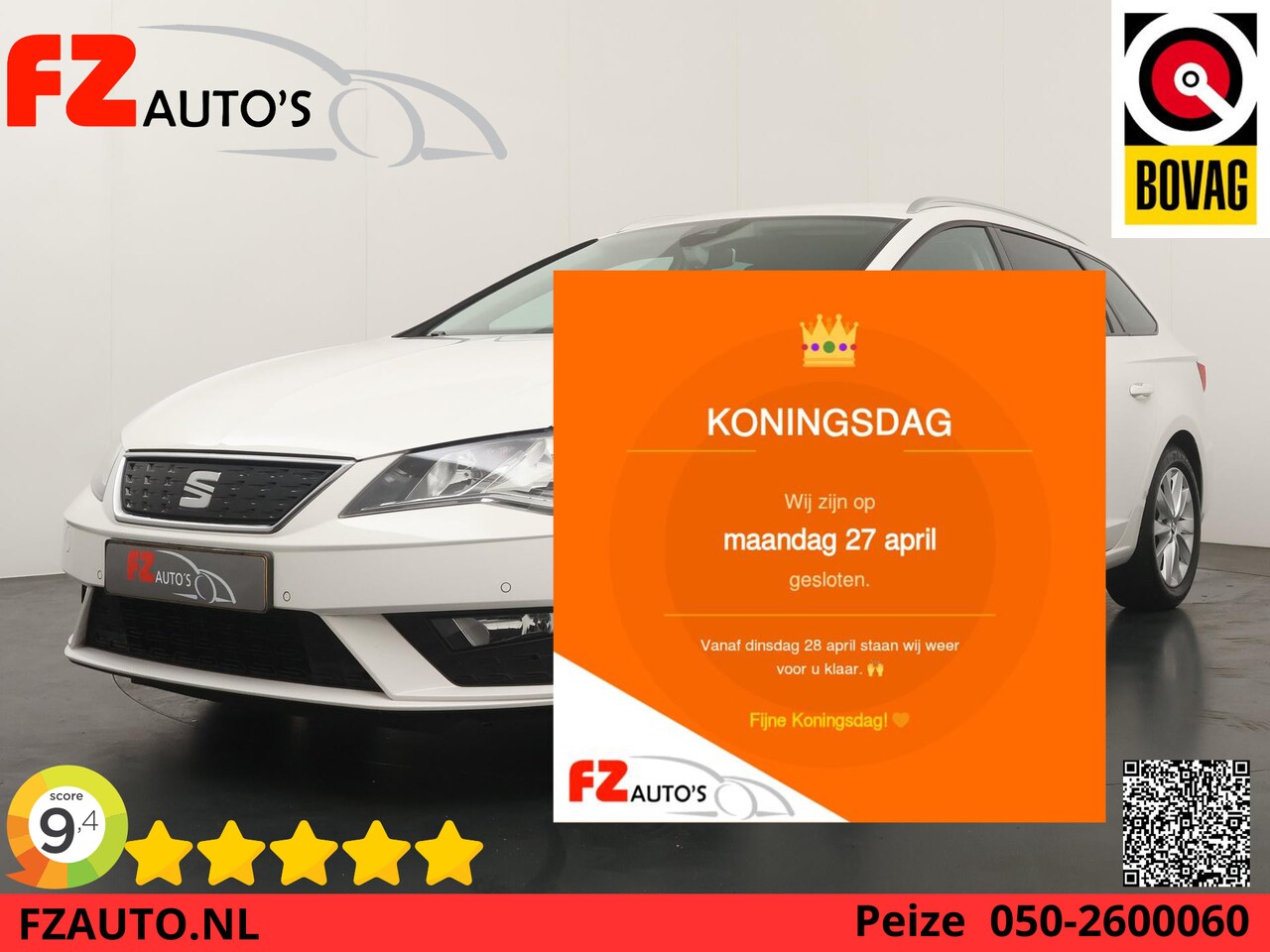 SEAT Leon ST - 1.0 EcoTSI Style Business Intense Automaat - Navigatie - Climate Control - Parkeersensoren - AutoWereld.nl