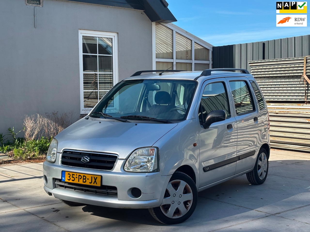 Suzuki Wagon R+ - 1.3 GLX | Nieuwe APK | Automaat | Lage KM ! 61.540 KM NAP | El. Ramen | Onderhoudshistorie - AutoWereld.nl