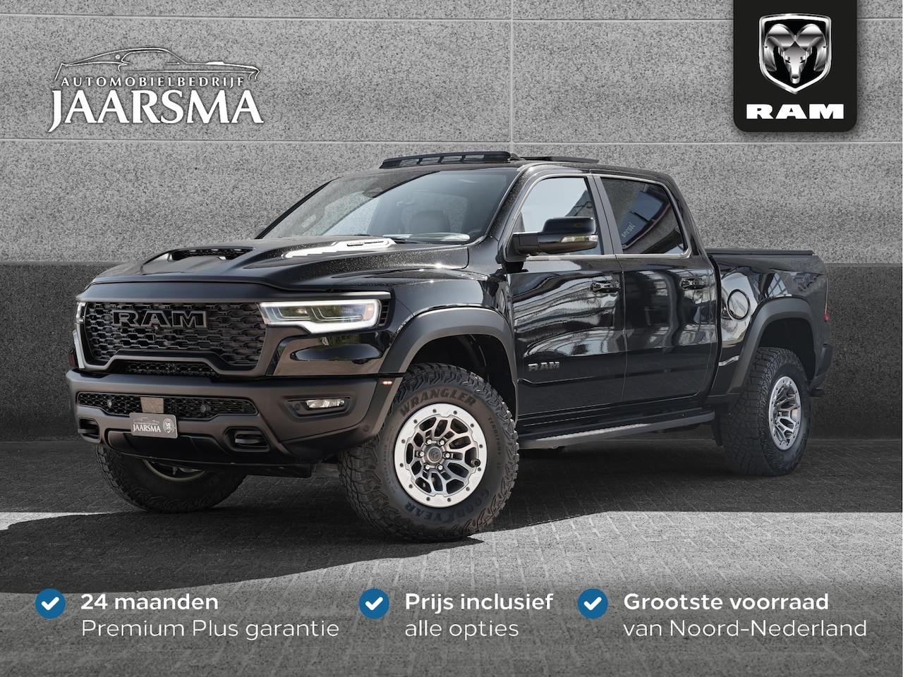 Dodge Ram 1500 - RHO 549pk Hurricane High Output CrewCab BPM-vrij! |Beadlock velgen |Red Accent package - AutoWereld.nl