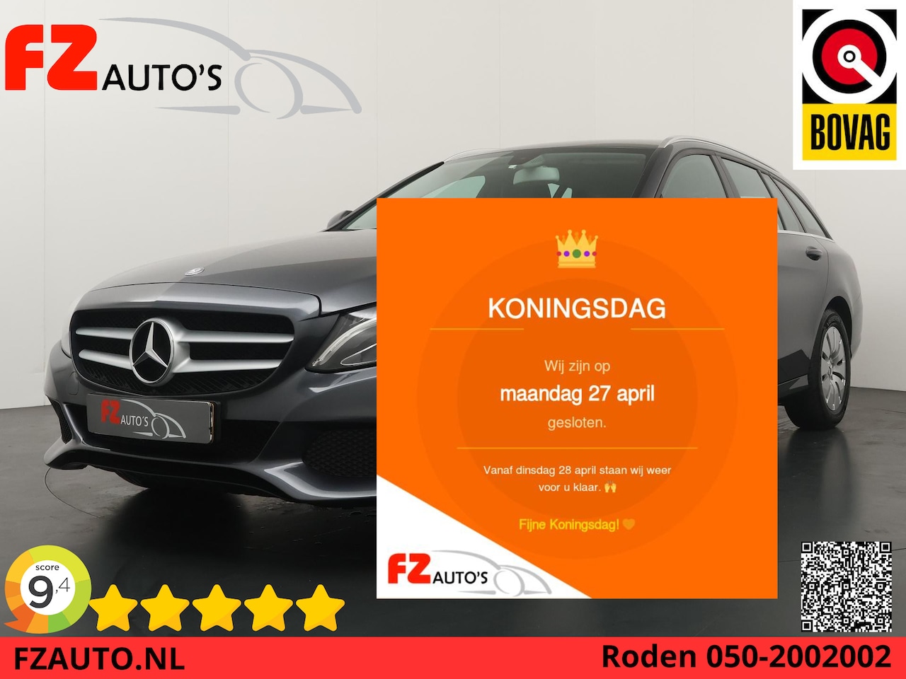 Mercedes-Benz C-klasse Estate - 200 Prestige Automaat - Navigatie - Lederen bekleding - Trekhaak - AutoWereld.nl