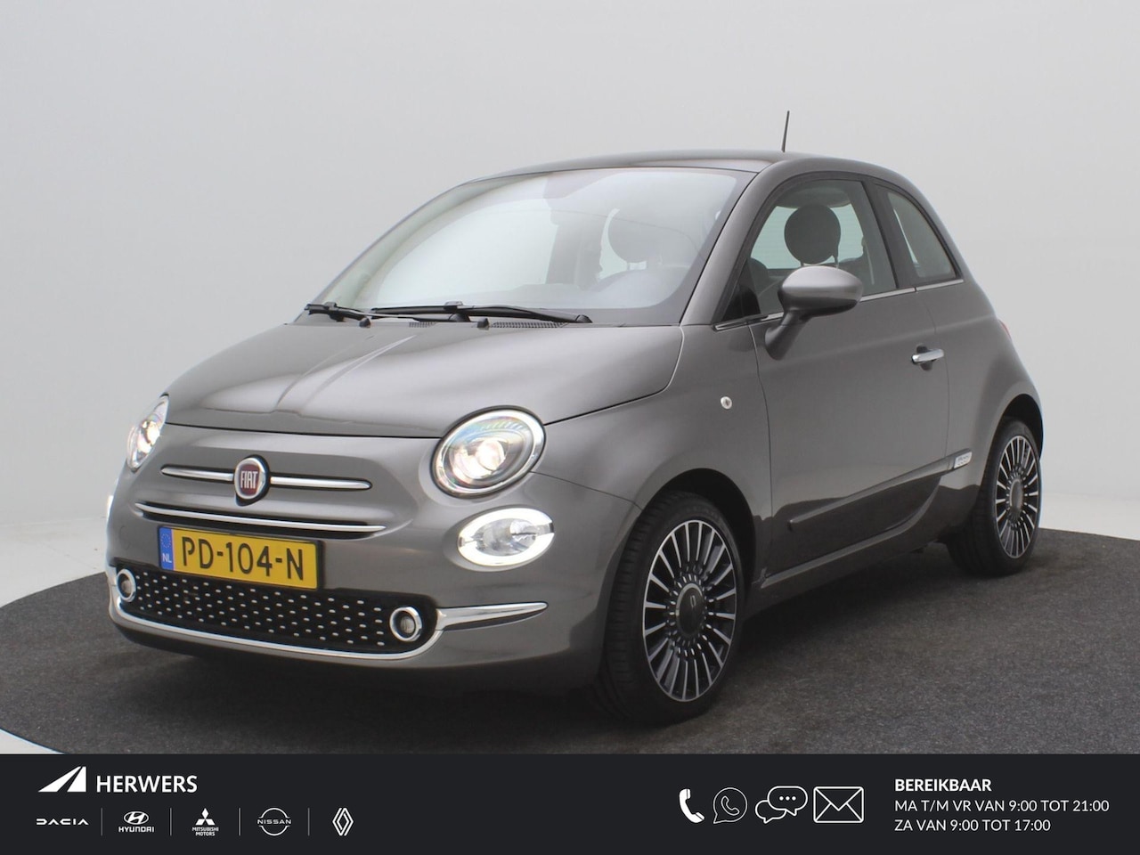 Fiat 500 - 0.9 TwinAir Turbo Lounge / Cruise Control / Airco / Navigatie / DAB / Bluetooth / Multifun - AutoWereld.nl