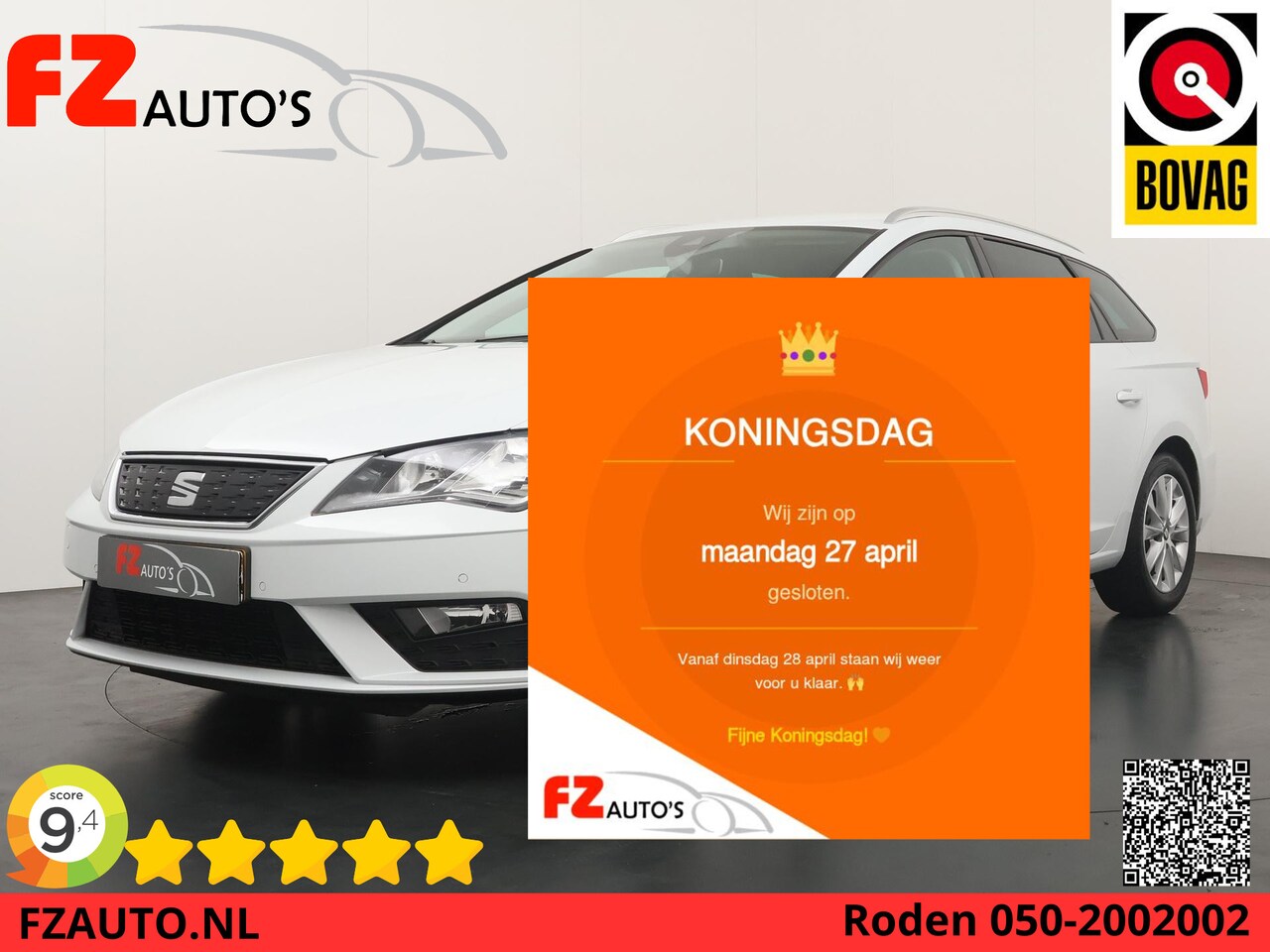 SEAT Leon ST - 1.0 EcoTSI Style Business Intense Automaat - Navigatie - Climate Control - Parkeersensoren - AutoWereld.nl