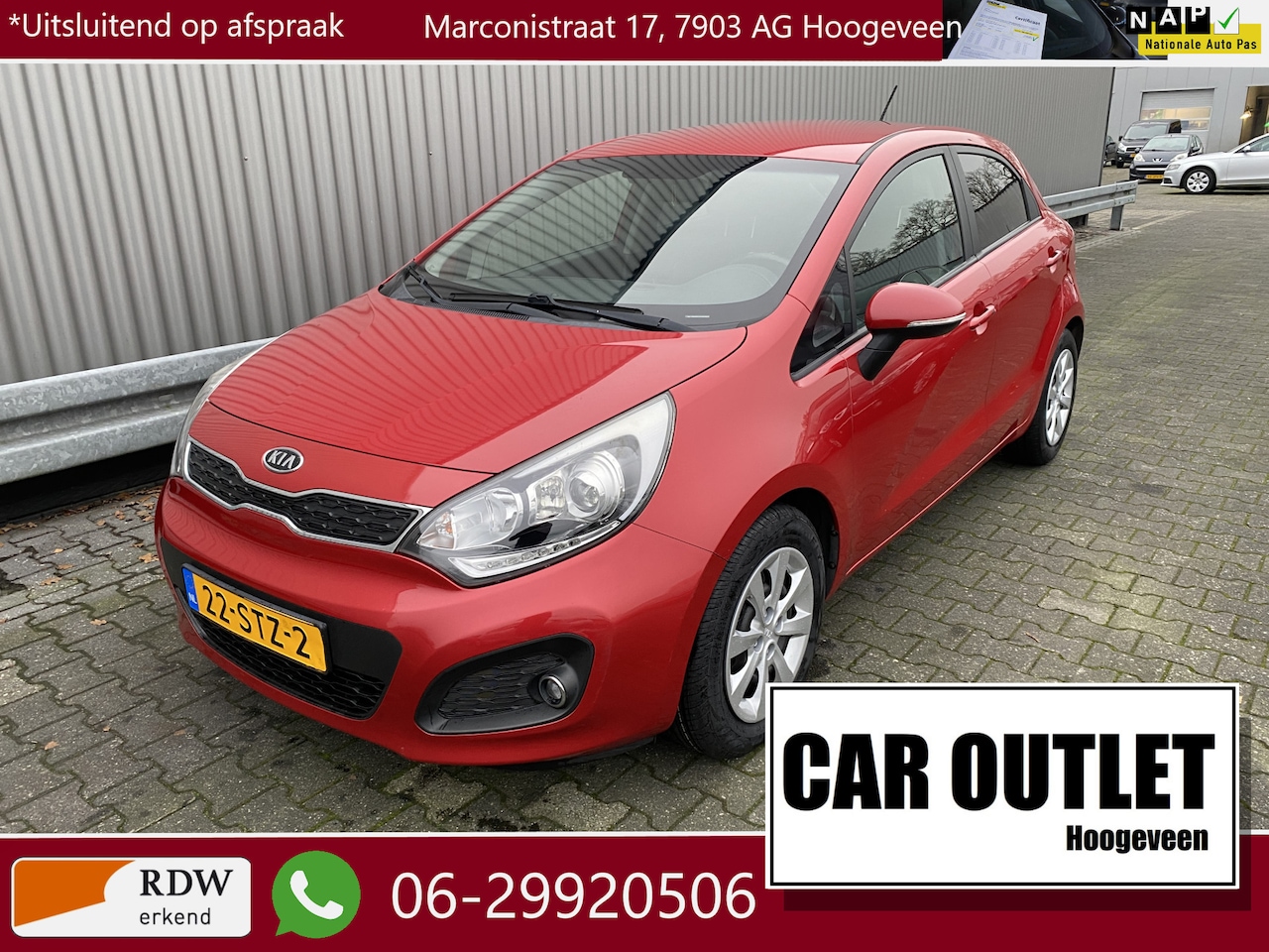 Kia Rio - 1.2 CVVT Super Pack 110Dkm.NAP, Clima, CC, PDC, Afn.Trekh, nw. APK – Inruil Mogelijk – - AutoWereld.nl