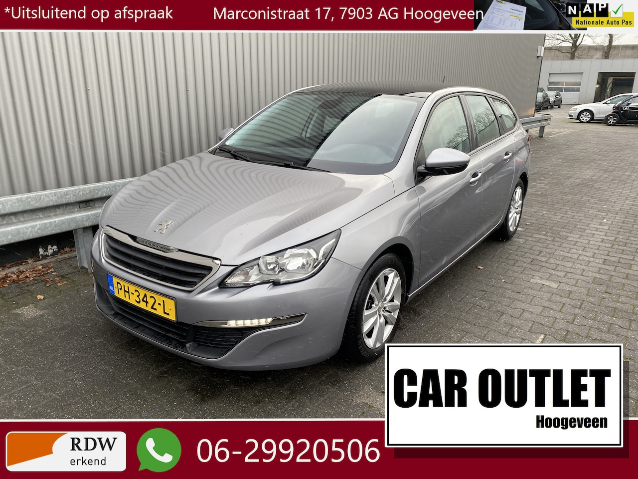 Peugeot 308 SW - 1.2 PureTech Active Clima, Navi, Pano, CC, PDC, LM, – Inruil Mogelijk – - AutoWereld.nl