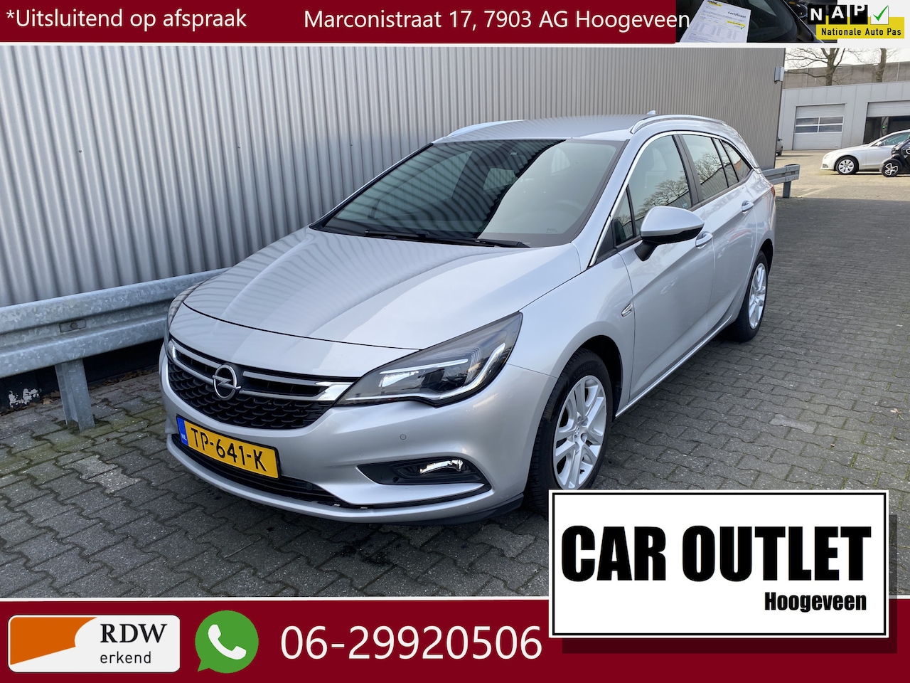 Opel Astra Sports Tourer - 1.0 Online Edition Clima, Navi, CC, DAB+, PDC v/a, LM, Trekh, nw. APK – Inruil Mogelijk – - AutoWereld.nl