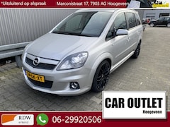 Opel Zafira - 2.0 T OPC 7p. Leer/Stof, Clima, Navi, CC, PDC, LM, Trekh, nw. APK – Inruil Mogelijk –
