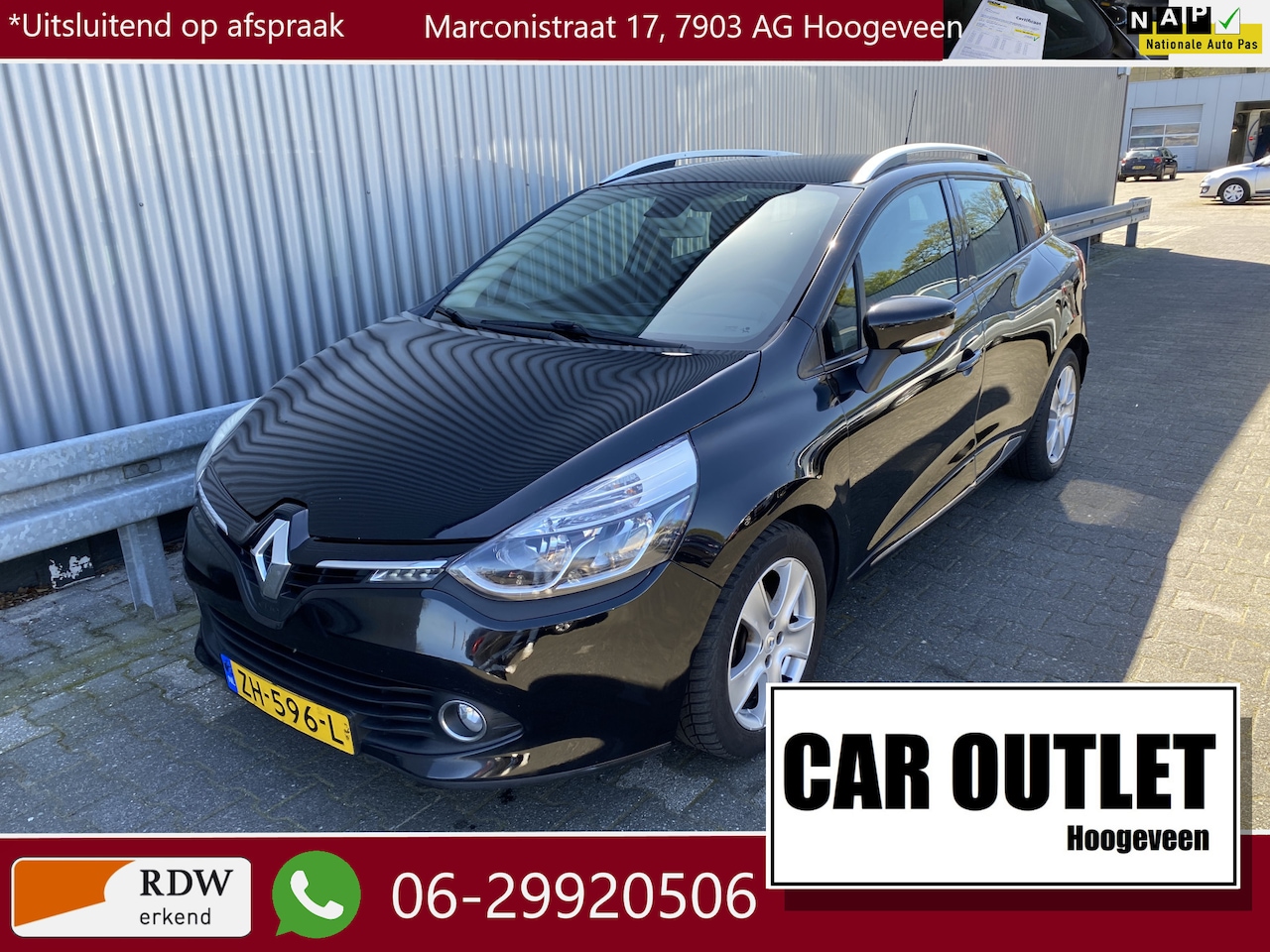 Renault Clio Estate - 0.9 TCe Dynamique 158Dkm, Clima, Navi, BlueTooth, CC, PDC, LM, nw. APK – Inruil Mogelijk – - AutoWereld.nl