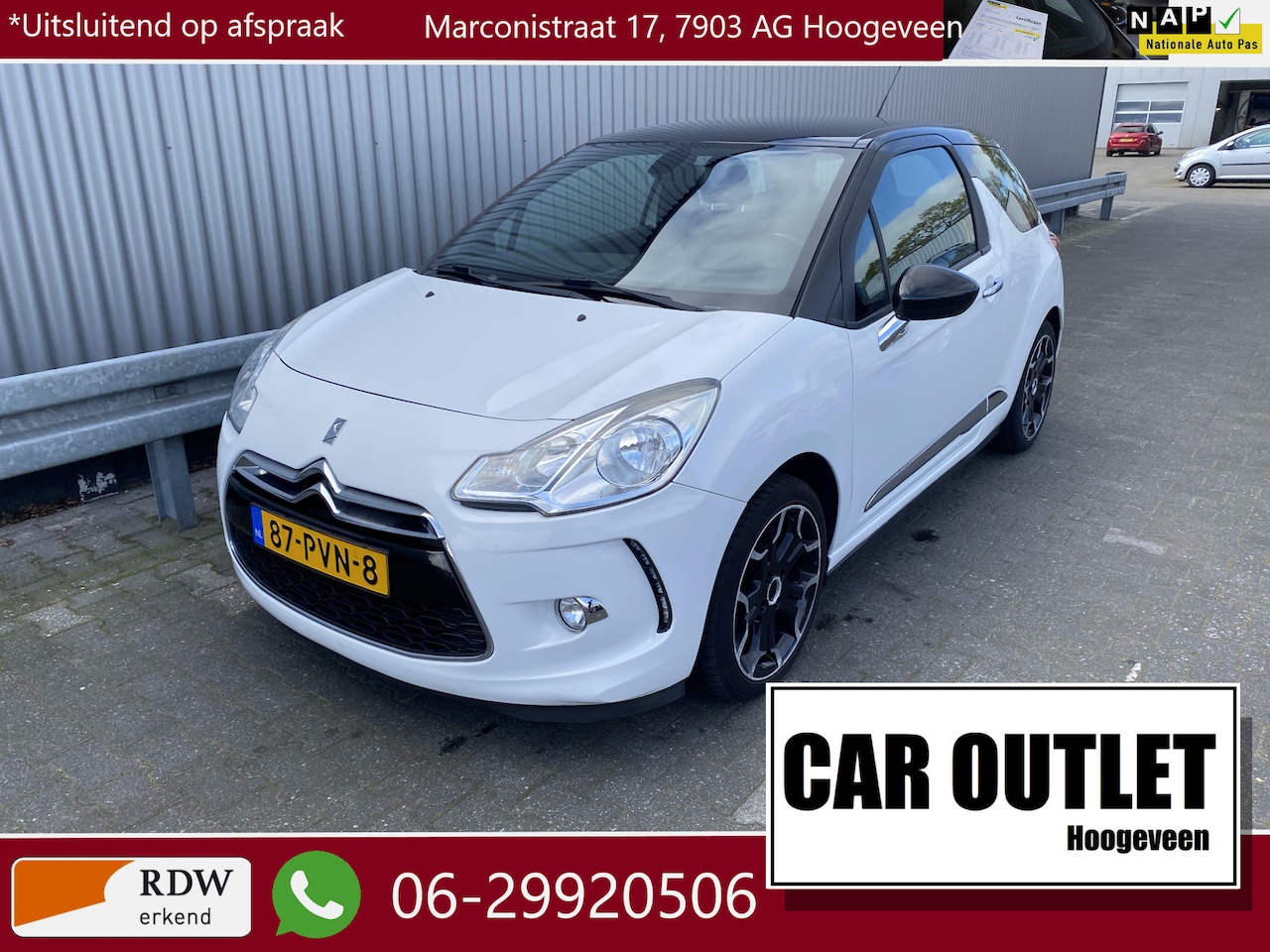 Citroën DS3 - 1.4 Chic 147Dkm, Clima, CC, PDC, LM, nw. APK – Inruil Mogelijk – - AutoWereld.nl