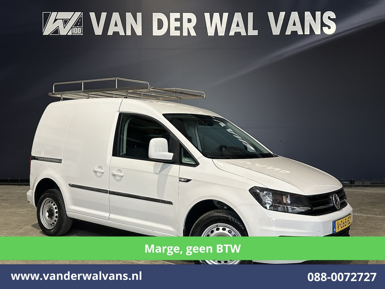 Volkswagen Caddy - 2.0 TDI **MARGE, Geen BTW** 102pk L1H1 Euro6 Airco | Imperiaal | Navigatie | 1500kg Trekha - AutoWereld.nl