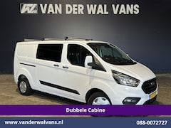 Ford Transit Custom - 2.0 TDCI 170pk L2H1 Dubbele Cabine Euro6 Airco | 6-Zits | Camera | Navigatie | LED | Apple
