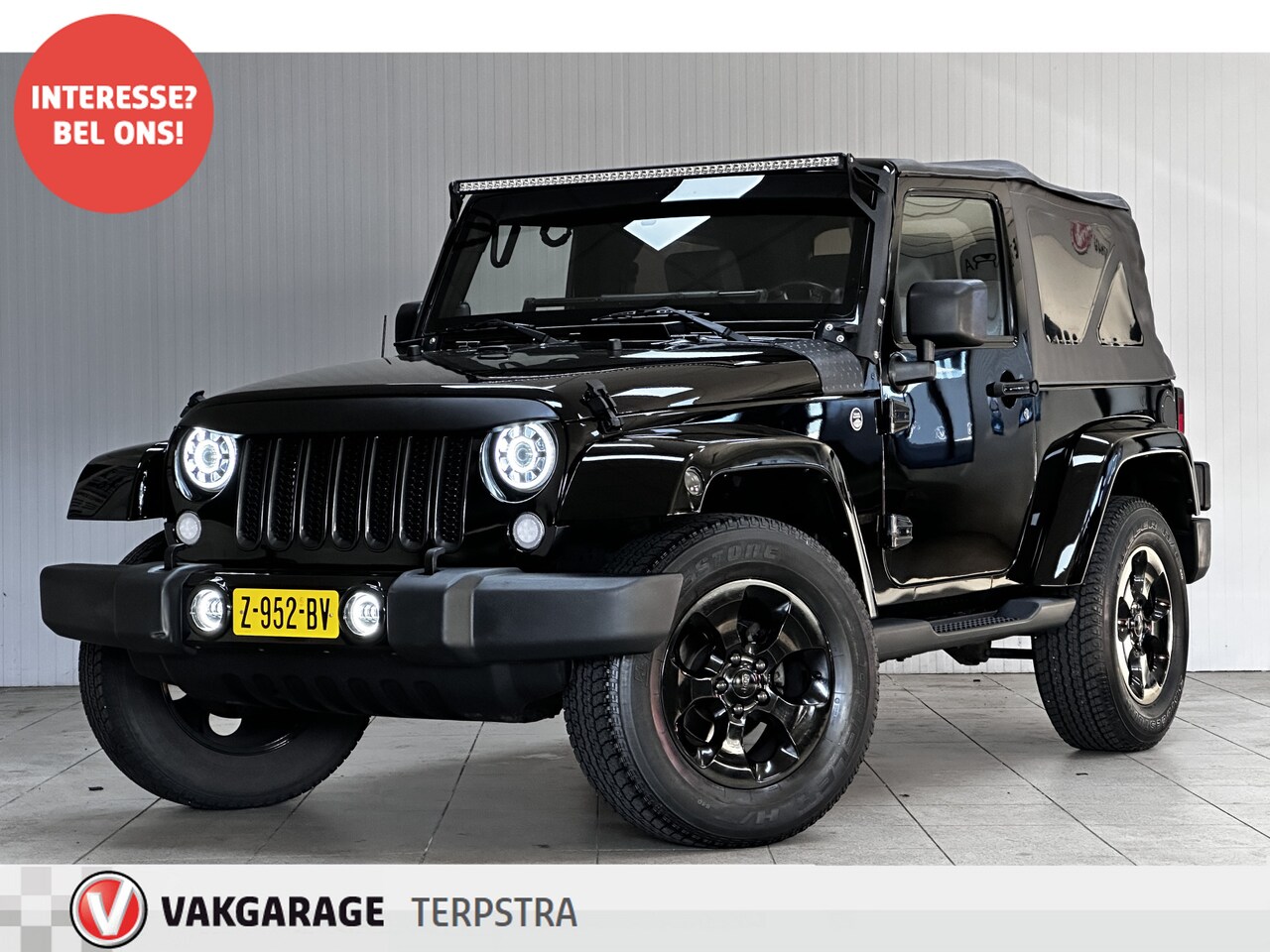 Jeep Wrangler - SAHARA/ Soft-Top!/ 200PK!/ 6-Cilinder/ 18''LMV/ Side-Steps/ Xenon/ LED Dagrijverl./ Airco! - AutoWereld.nl