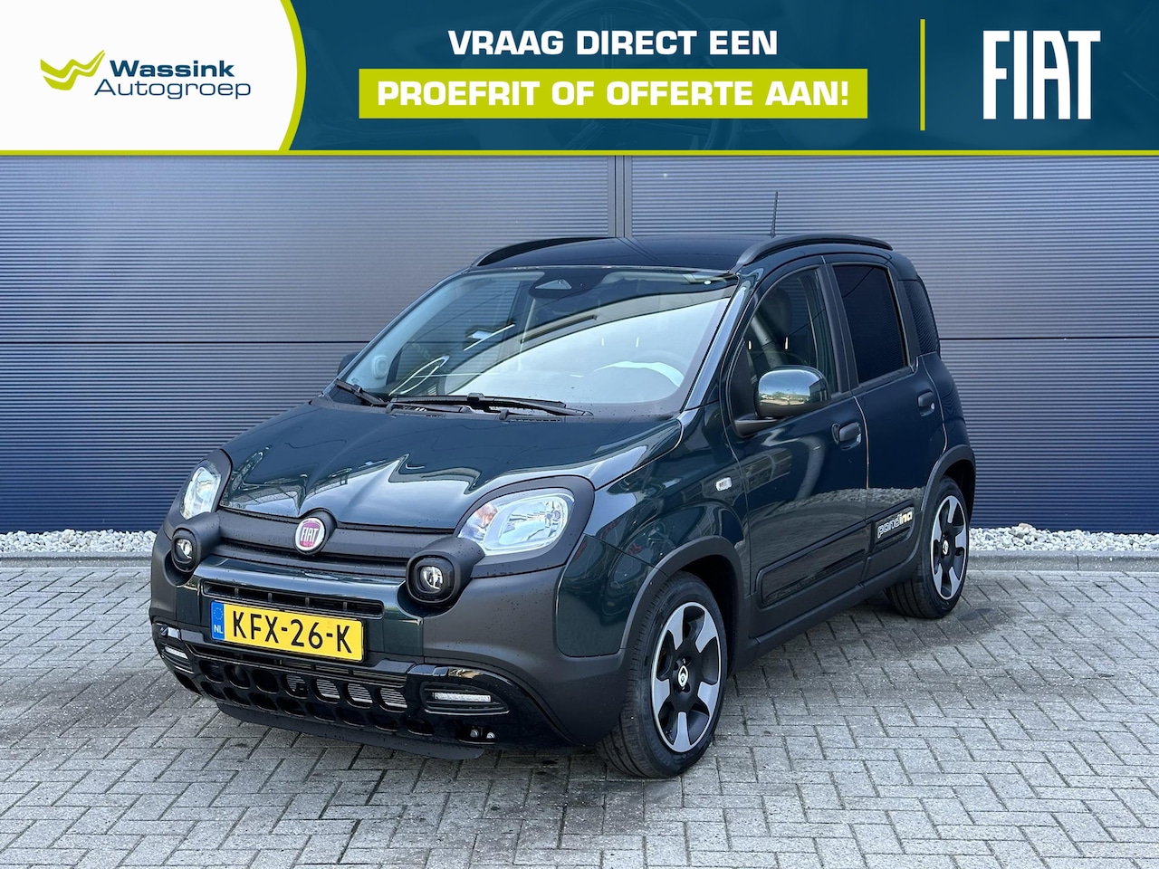Fiat Panda - 1.0 Hybrid Pandina Parkeersensoren achter / Apple Carplay / Aircro / Lichtsensor - AutoWereld.nl