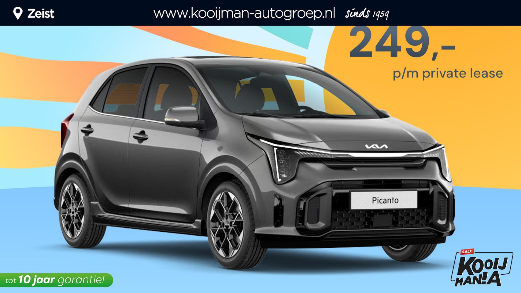 Kia Picanto - 1.0 GDi DynamicLine Voorjaars actie "KIA PRIVATE LEASE NU €. 279,= per maand * vraag naar - AutoWereld.nl