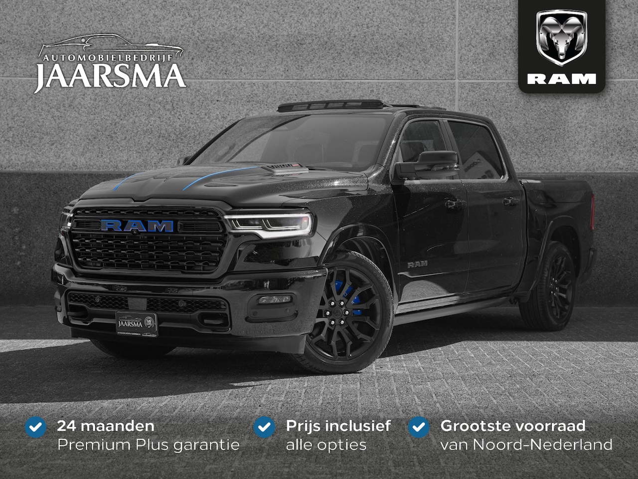 Dodge Ram 1500 - 3.0L SST H.O. 549PK Limited Night CrewCab 4x4 |Massage stoelen |Passenger display |Drive M - AutoWereld.nl
