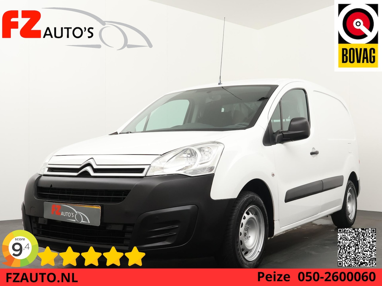 Citroën Berlingo - 1.6 BlueHDI 75 Club - Airconditioning - Cruise Control - Achterdeuren met ruit - AutoWereld.nl