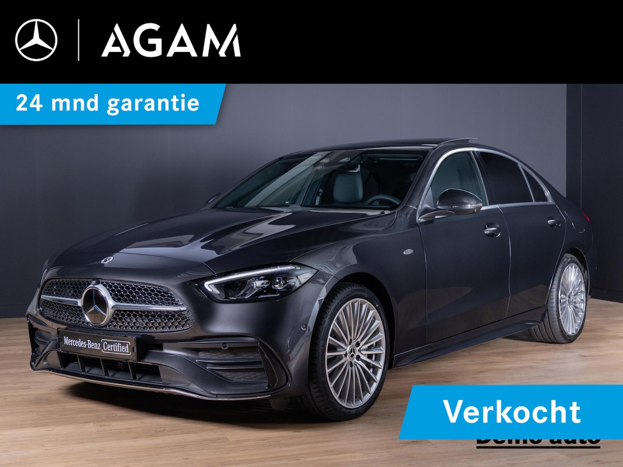 Mercedes-Benz C-klasse - Limousine 300 e Business Solution AMG Panorama dak | Trekhaak - AutoWereld.nl