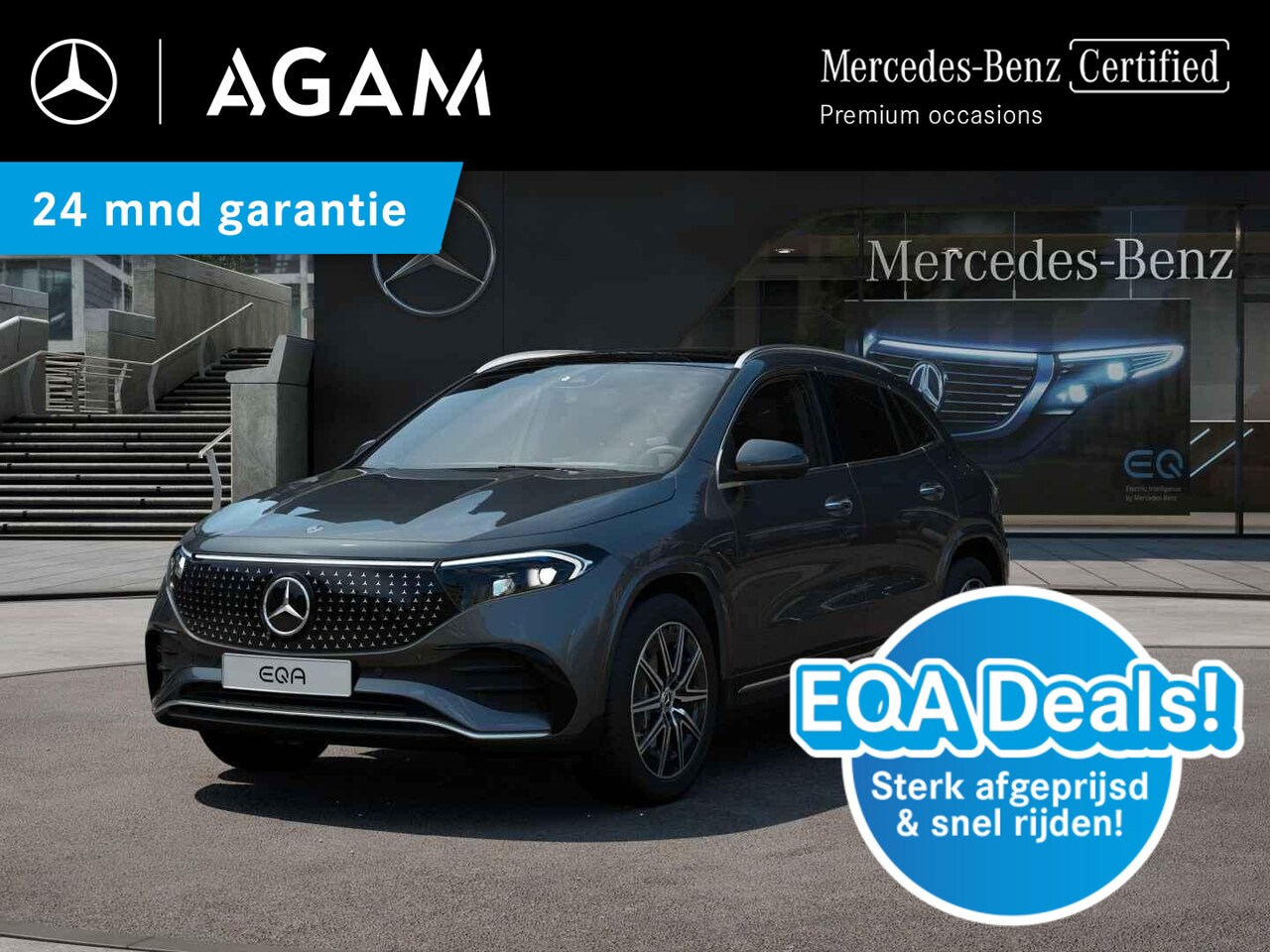 Mercedes-Benz EQA - 250+ Business Solution AMG 71 kWh + trekhaak - AutoWereld.nl