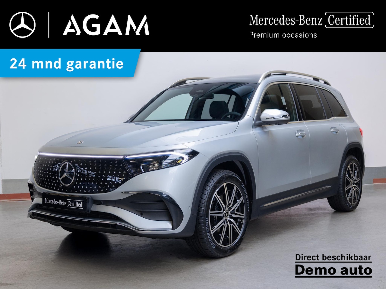 Mercedes-Benz EQB - 250+ Business Solution AMG 7p. 71 kWh Panorama dak - AutoWereld.nl