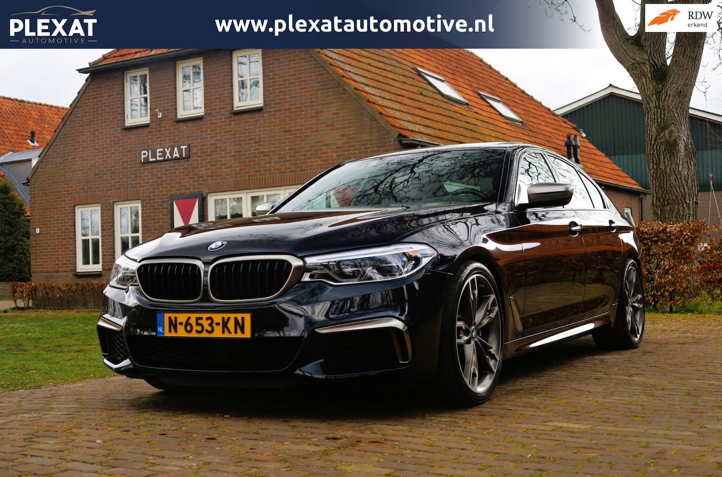 BMW 5-serie - M550i xDrive High Executive Aut. | Schuif-Kanteldak | Dealeronderhouden | Soft-Close | Nap - AutoWereld.nl