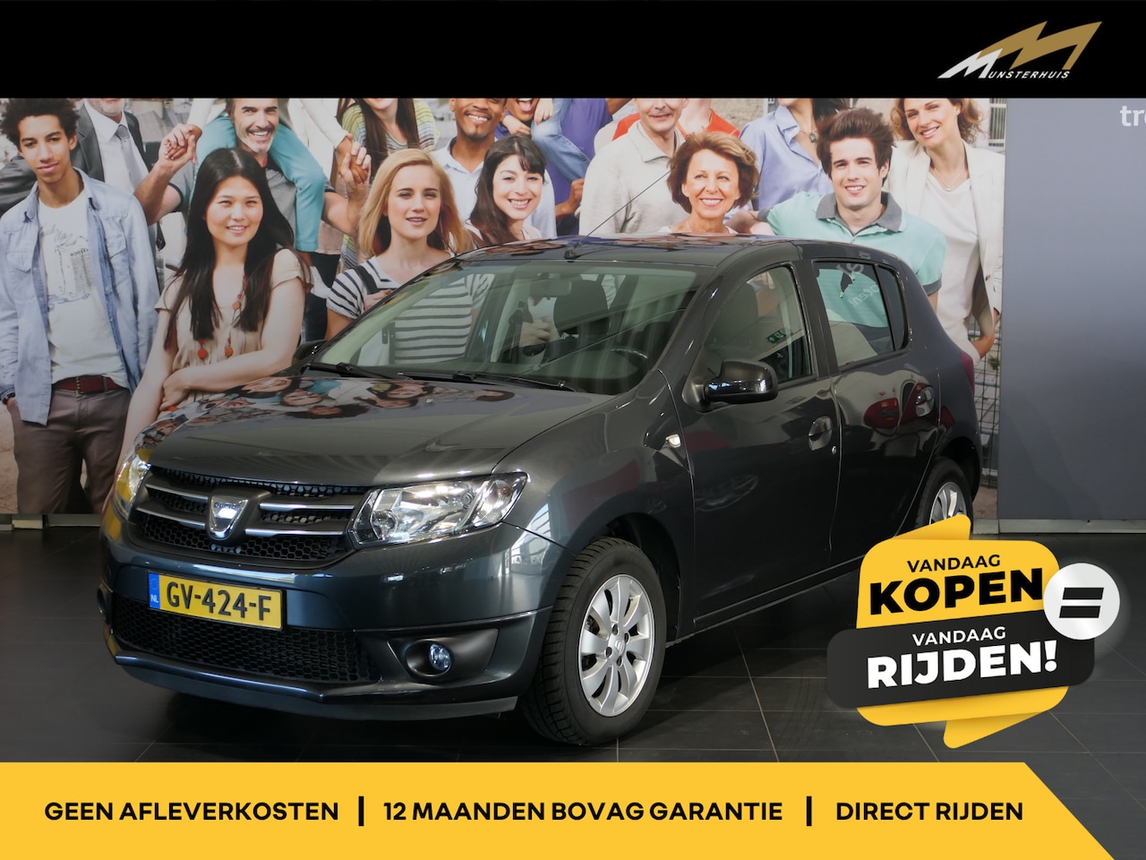 Dacia Sandero - 0.9 TCe Blackline - Trekhaak - Bluetooth - Navi - Airco - AutoWereld.nl