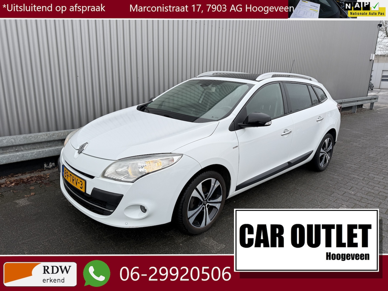 Renault Mégane Estate - 1.4 TCe Bose Leer/Stof, Clima, Navi, Pano, CC, PDC, LM, – Inruil Mogelijk – - AutoWereld.nl