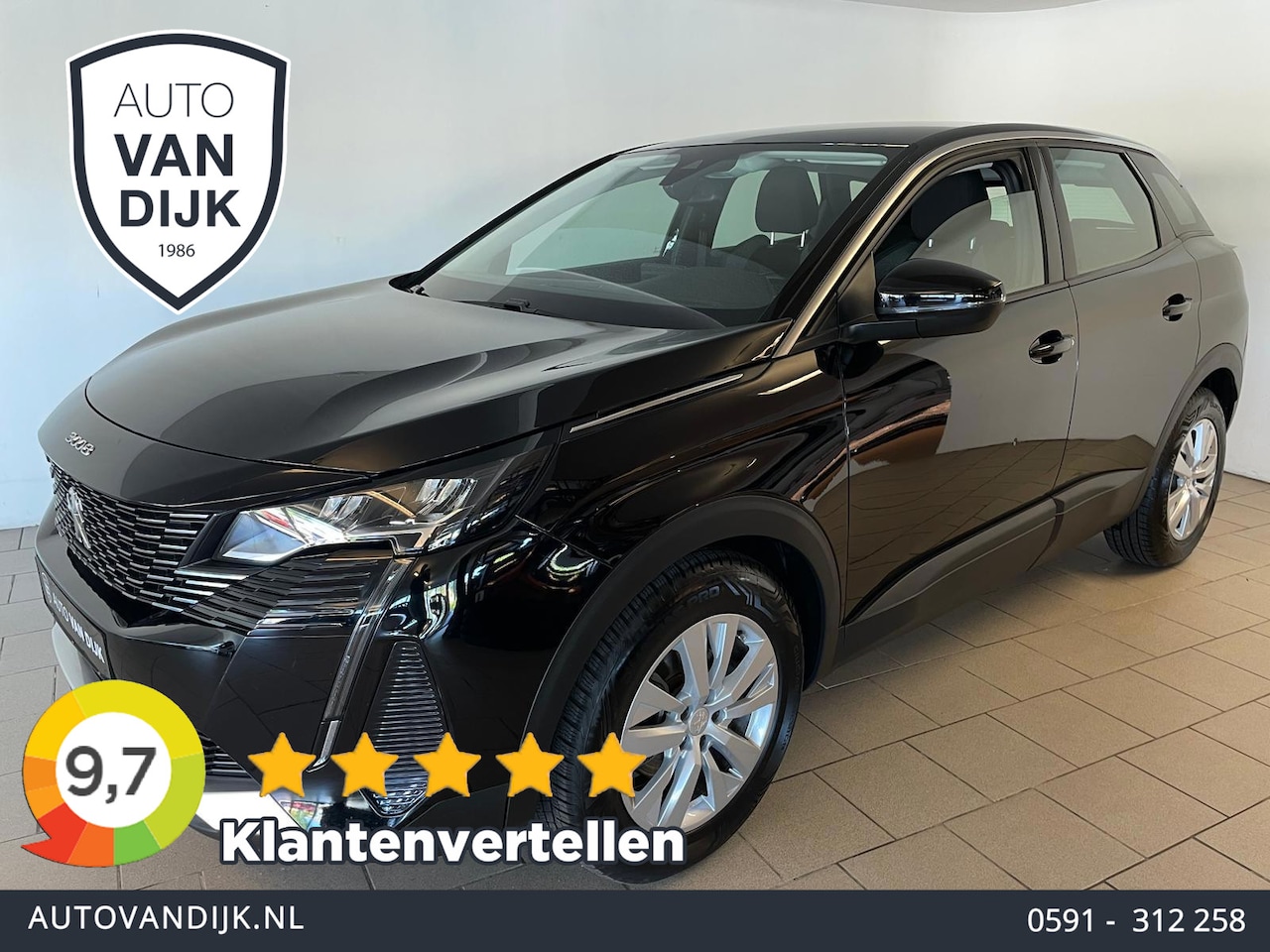 Peugeot 3008 - 1.2 Active Pack Business 130PK AUTOMAAT AIRCO NAVI CRUISE TREHAAK VELGEN ZEER NETTE AUTO - AutoWereld.nl