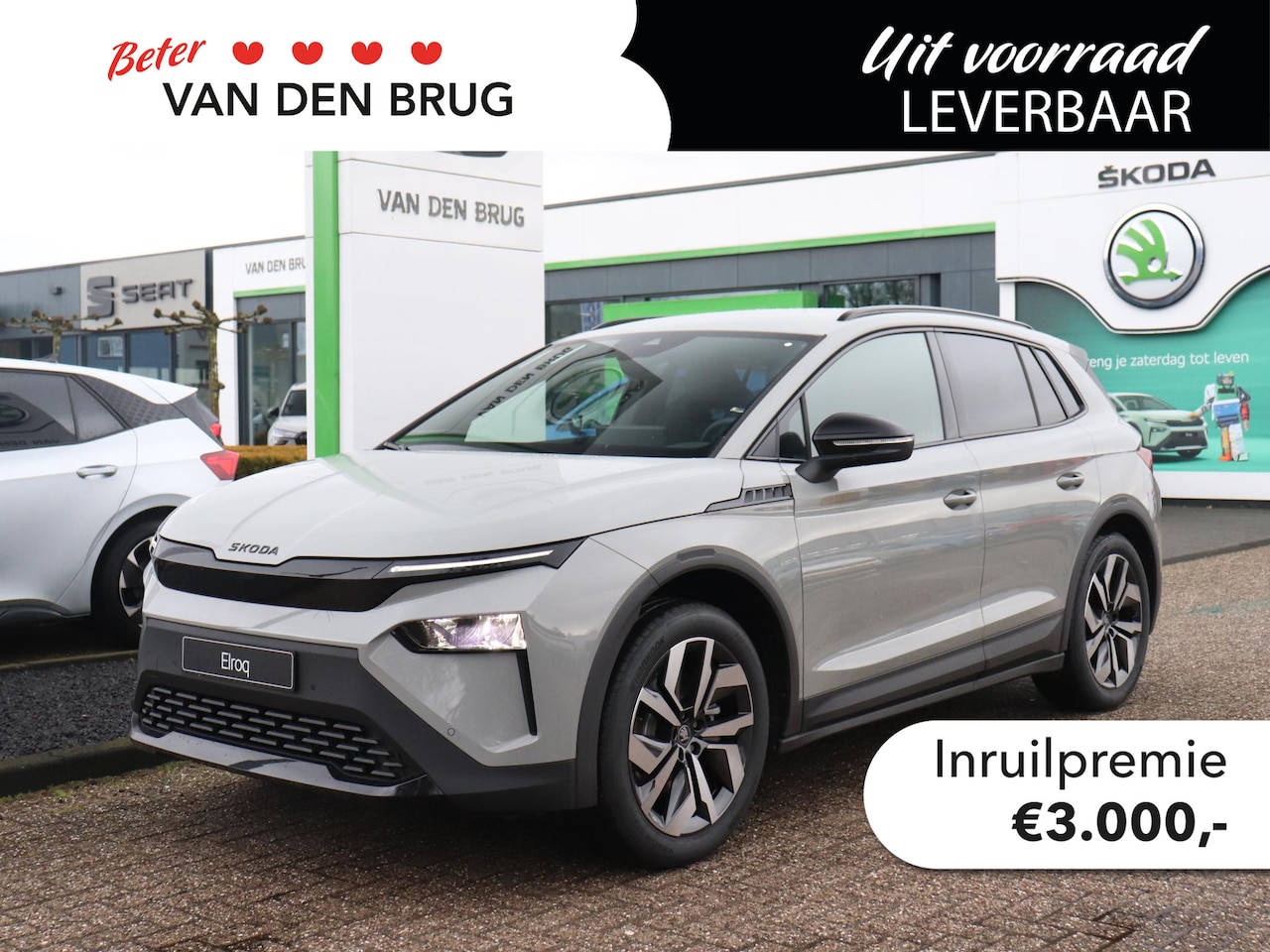 Skoda Elroq - 60 Sportline | Trekhaak | Stoel -& stuurverwarming | Adaptieve cruise control | Dodehoekse - AutoWereld.nl