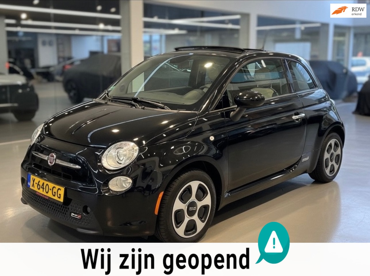 Fiat 500e - 24kwh-schuifdak-nette auto-goed onderhouden-1 jaar apk - AutoWereld.nl