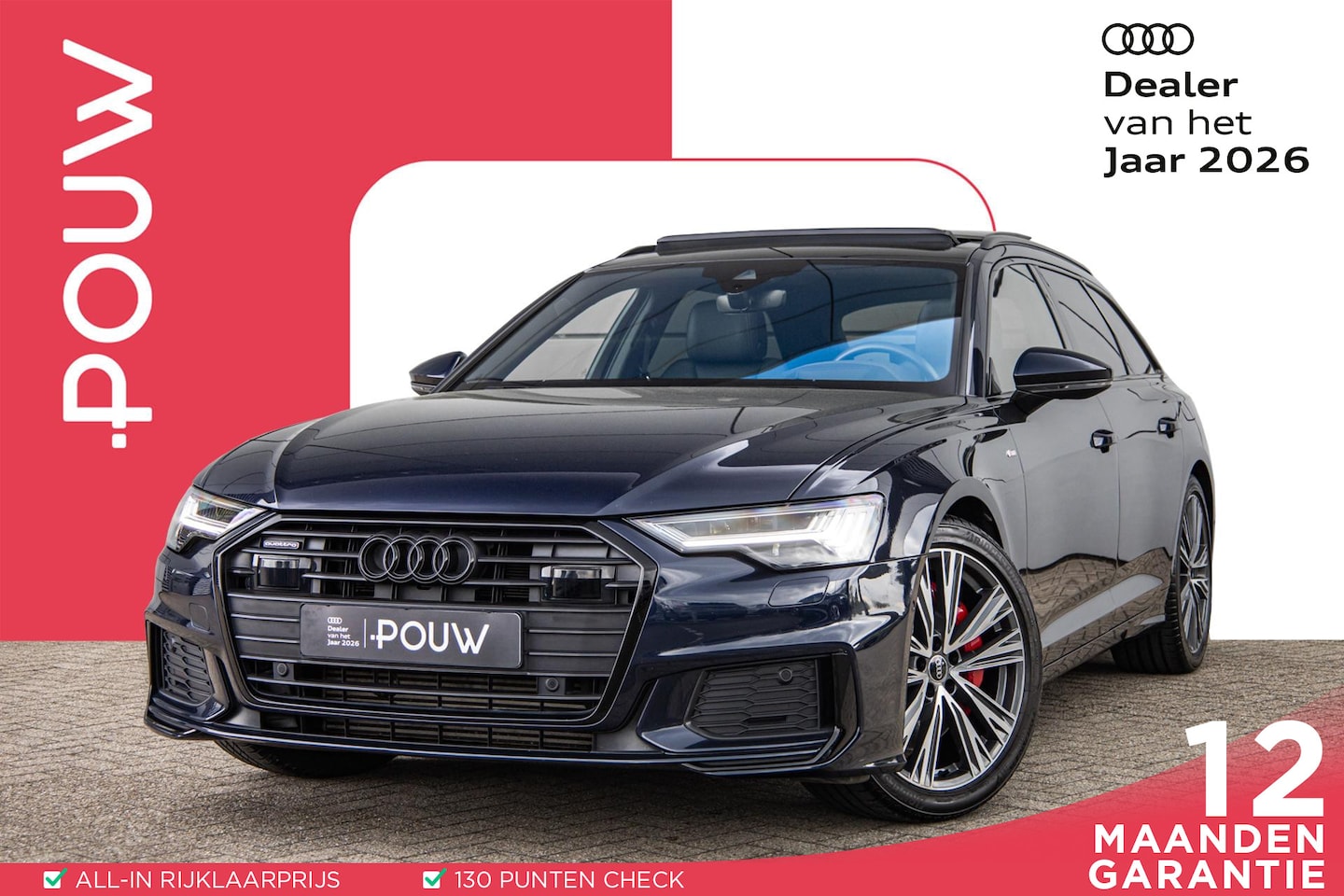 Audi A6 Avant - 55 TFSIe 367pk quattro Pro Line S Competition | 20" LMV | Trekhaak | Panoramadak | Head-up - AutoWereld.nl